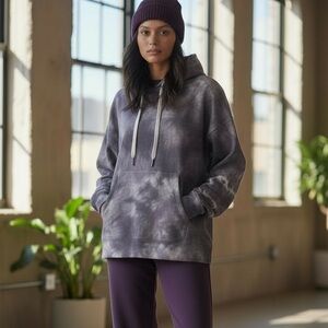 Calvin Klein Gray Tie Dye Hoodie size Large